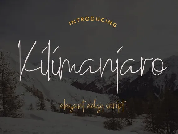 Kilimanjaro font