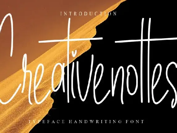 Creativenottes Handwritten font