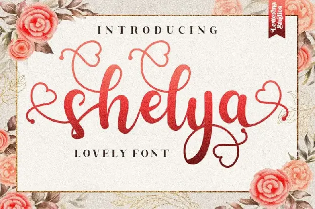 Shelya Calligraphy font