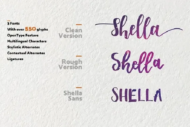 Shella Clean Free Download font