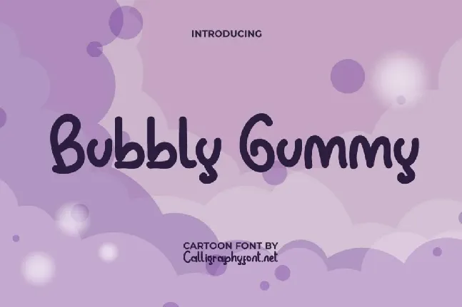 BubblyGummyDemo font