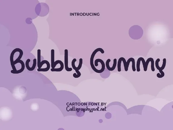 BubblyGummyDemo font