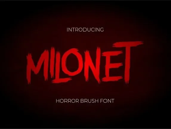 Milonet font