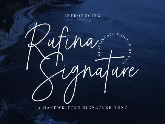 Rufina Signature font