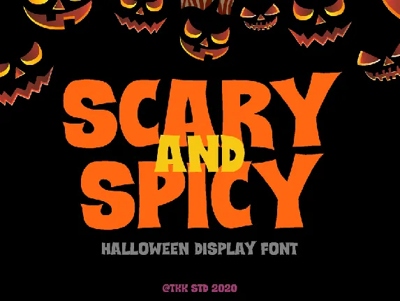 SCARY And SPICY font