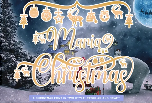 Maria-Christmas font