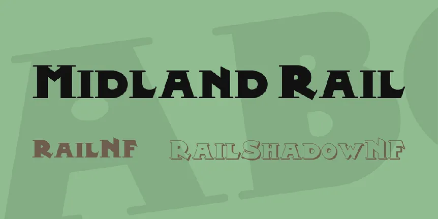 Midland Rail font