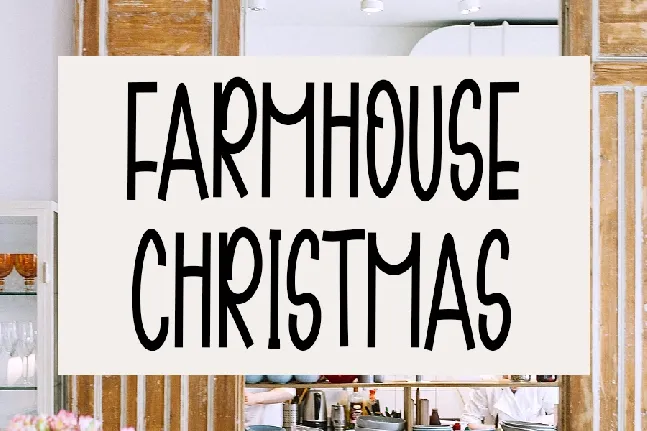 Framhouse Christmas font