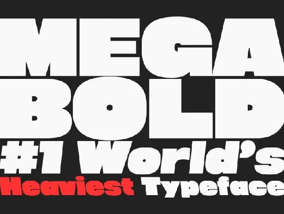 Megabold Family font