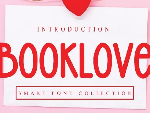 Booklove Display font