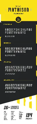 Mathison Typeface font