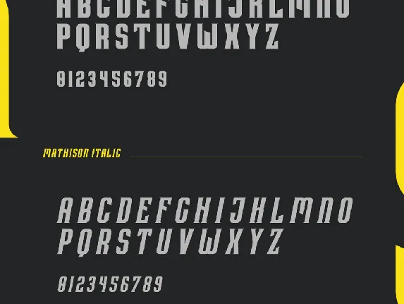 Mathison Typeface font