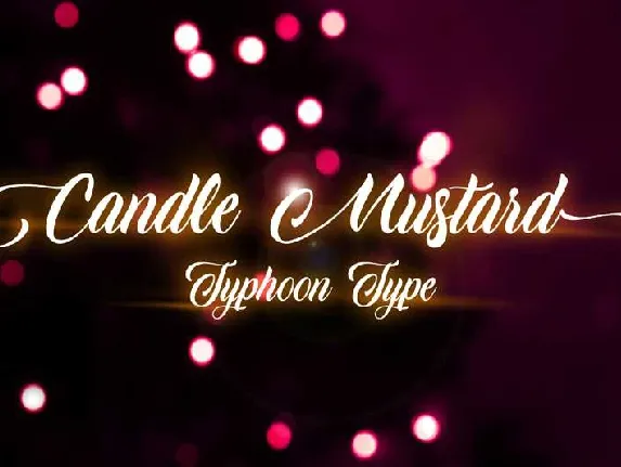 Candle Mustard Free Download font