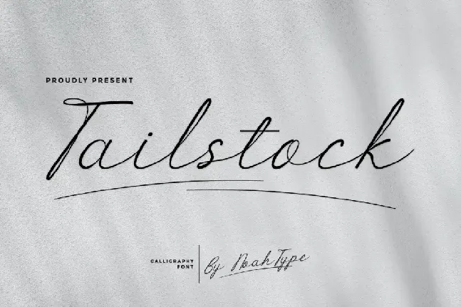 Tailstock Demo font