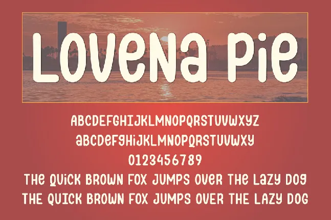 Lovena Pie font