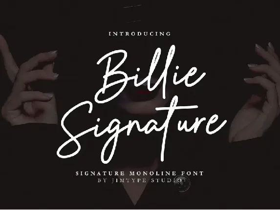 Billie Signature DEMO! font