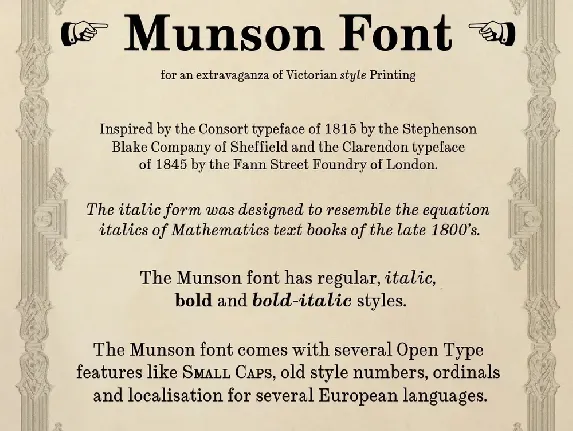 Munson font