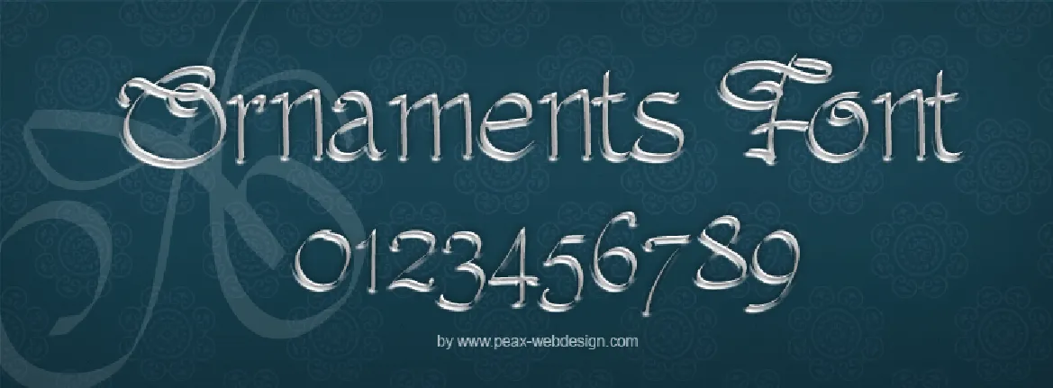 PW Ornaments font