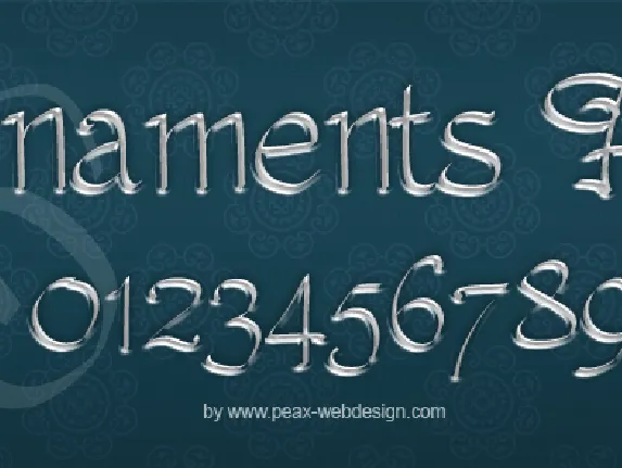 PW Ornaments font