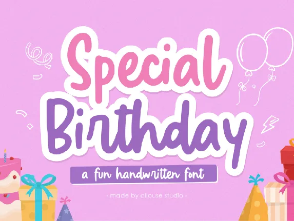 Special Birthday font