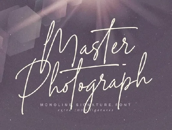 Master Photograph font