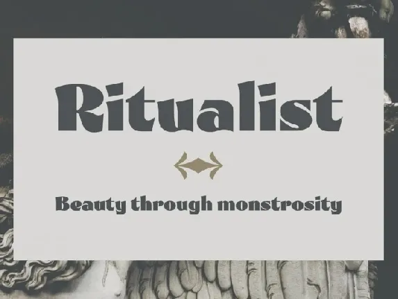 Ritualist Display font