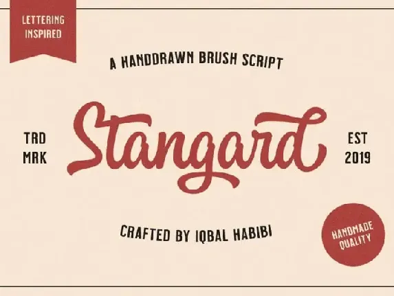 Stangard Script font