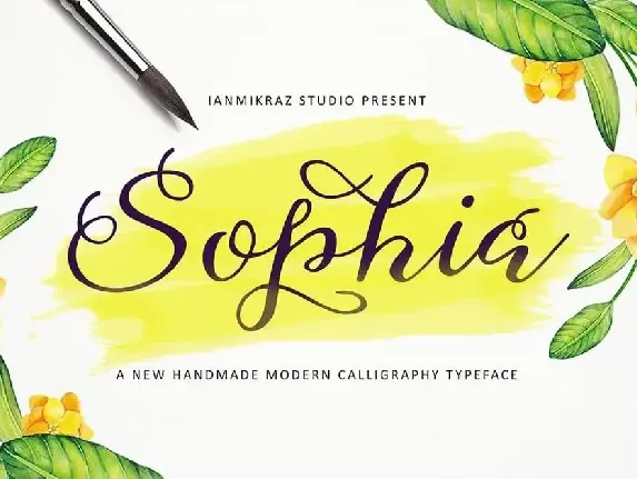 Sophia Script font