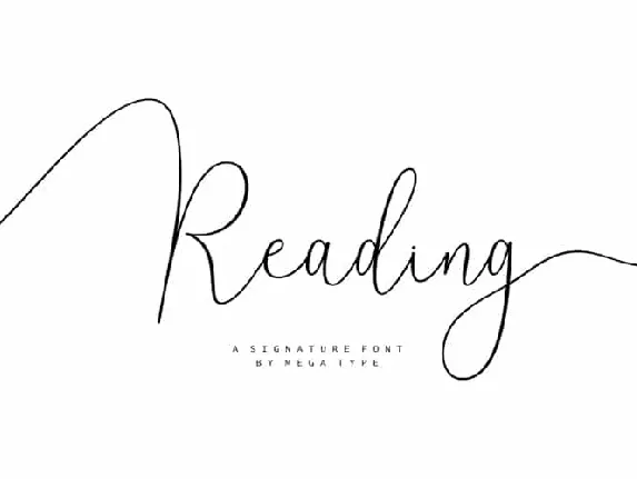 Reading Signature Free Download font