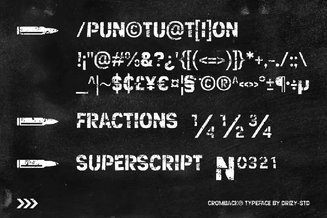 Cromback Demo font