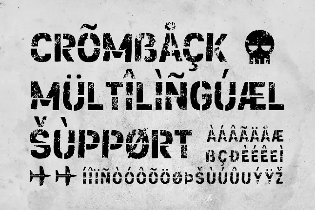 Cromback Demo font