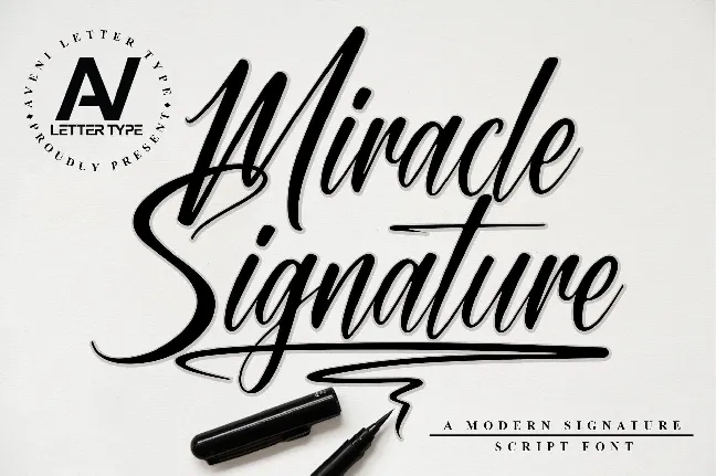 Miracle Signature Typeface font