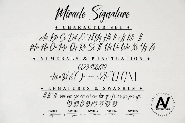 Miracle Signature Typeface font