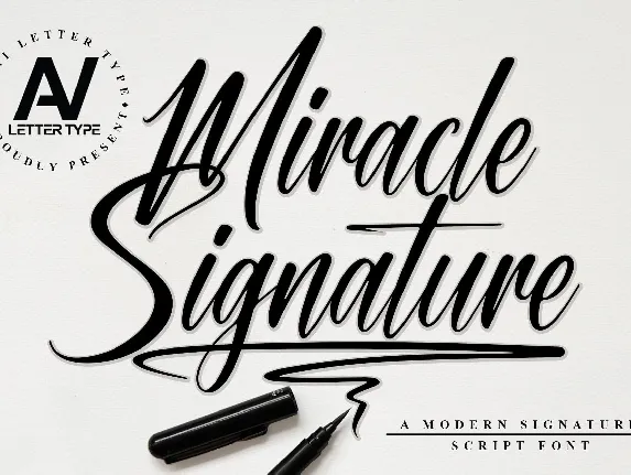 Miracle Signature Typeface font