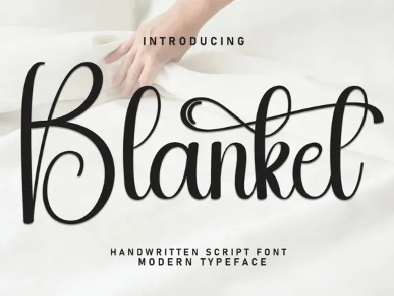 Blanket Calligraphy font