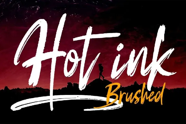 Hot ink font