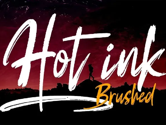 Hot ink font