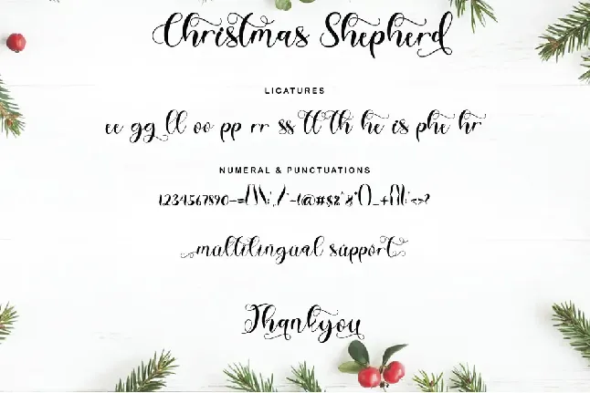 Christmas Shepherd font