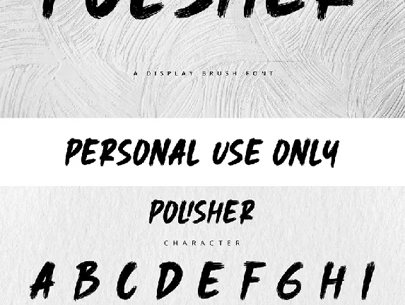 Polisher font