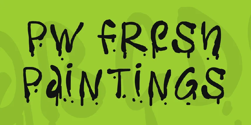 PW Fresh Paintings font