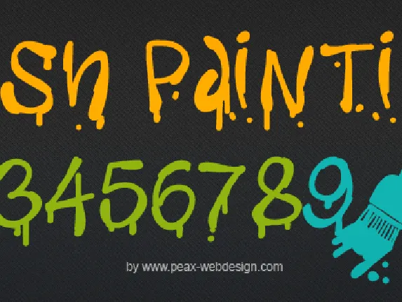 PW Fresh Paintings font