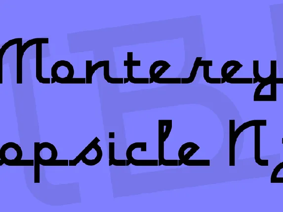 Monterey Popsicle NF font