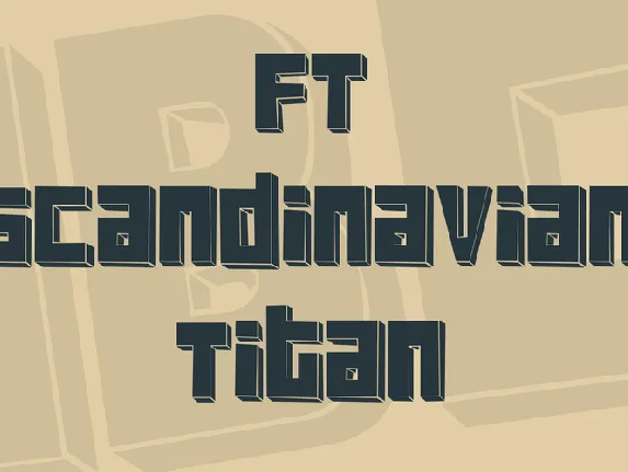 FT Scandinavian Titan font