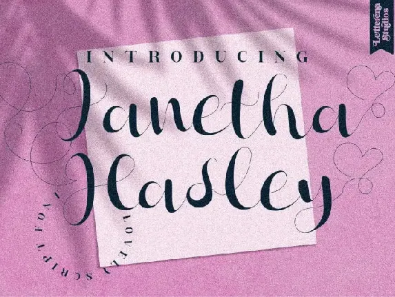 Janetha Hasley Script font