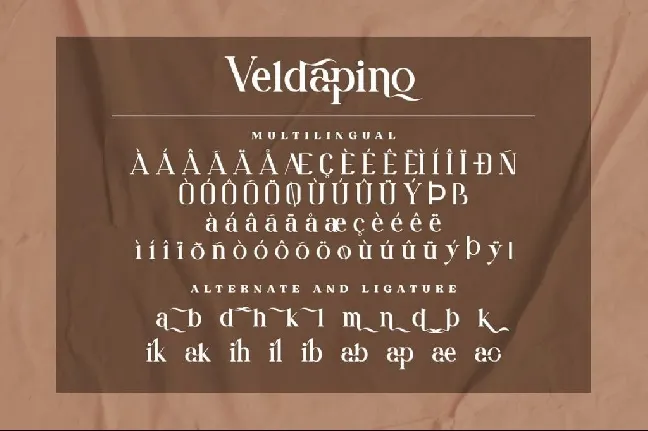 Veldapino (Demo) font