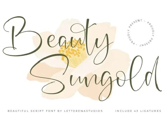 Beauty Sungold font