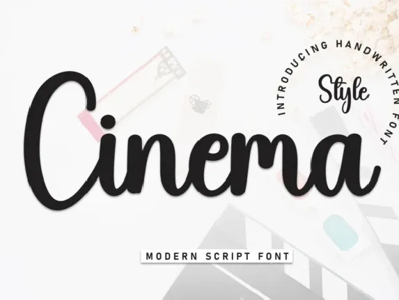 Cinema Script font