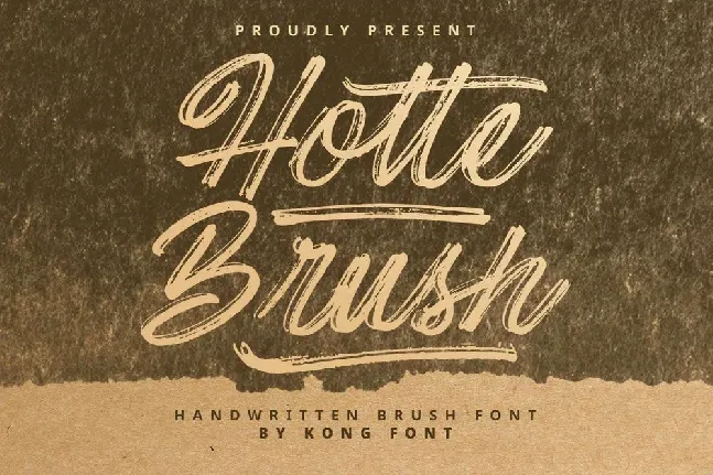 Hotte Brush font