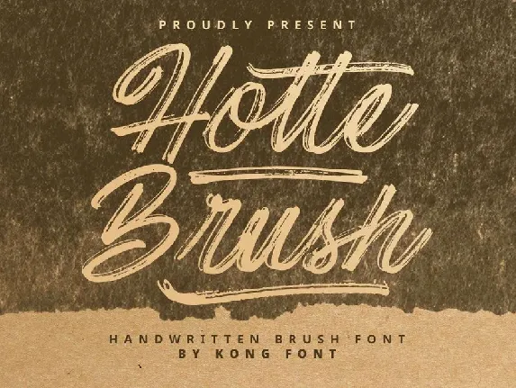 Hotte Brush font