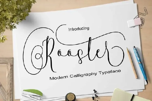 Rooster font